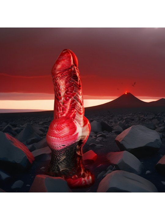 EPIC HELIOS DILDO CON TESTICULOS CALOR Y EXTASIS
