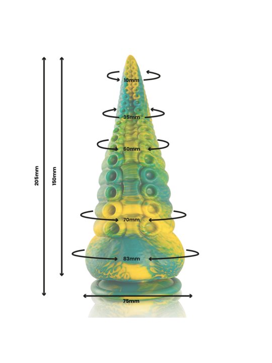 EPIC CETUS DILDO TENTACULO VERDE TAMANO GRANDE