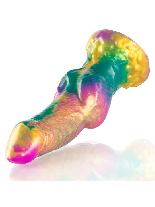 EPIC IRIS DILDO CON TESTICULOS ARCOIRIS DE PLACER