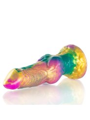 EPIC IRIS DILDO CON TESTICULOS ARCOIRIS DE PLACER