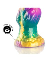 EPIC IRIS DILDO CON TESTICULOS ARCOIRIS DE PLACER