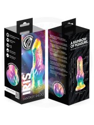 EPIC IRIS DILDO CON TESTICULOS ARCOIRIS DE PLACER