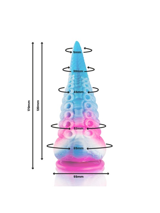 EPIC PHORCYS DILDO TENTACULO AZUL TAMANO PEQUENO