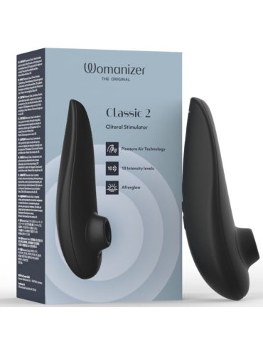 WOMANIZER CLASSIC 2 ESTIMULADOR DE CLITORIS POR SUCCION 10 NIVELES NEGRO