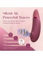 WOMANIZER NEXT ESTIMULADOR DE CLITORIS POR SUCCION 14 NIVELES ROSA EMPOLVADO