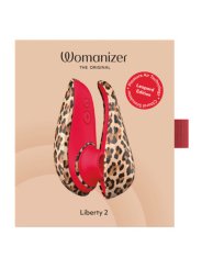 WOMANIZER LIBERTY 2 ESTIMULADOR DE CLITORIS POR SUCCION 8 NIVELES ESTAMPADO DE LEOPARDO