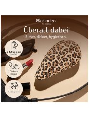 WOMANIZER LIBERTY 2 ESTIMULADOR DE CLITORIS POR SUCCION 8 NIVELES ESTAMPADO DE LEOPARDO