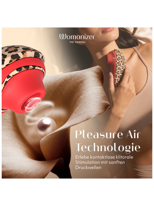 WOMANIZER LIBERTY 2 ESTIMULADOR DE CLITORIS POR SUCCION 8 NIVELES ESTAMPADO DE LEOPARDO