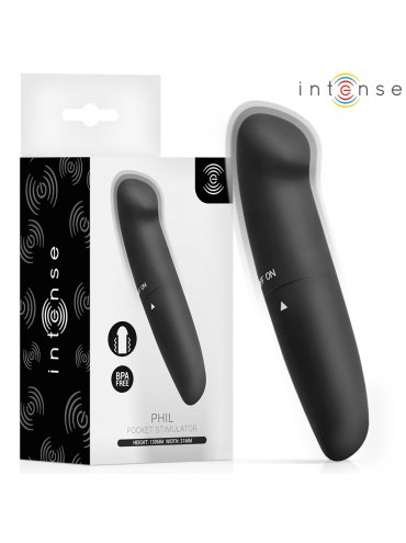 INTENSE PHIL VIBRADOR PUNTO G NEGRO 13 CM