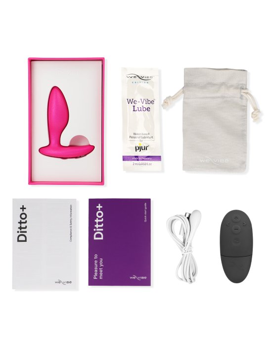 WE VIBE DITTO PLUG ANAL VIBRADOR ROSA