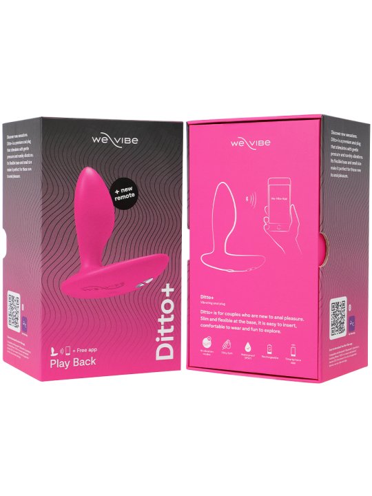 WE VIBE DITTO PLUG ANAL VIBRADOR ROSA