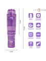 INTENSE KURT MINI MASAJEADOR CON 4 CABEZALES INTERCAMBIABLES LILA