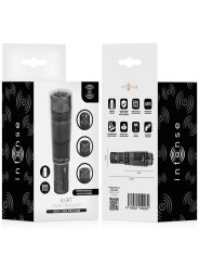 INTENSE KURT MINI MASAJEADOR CON 4 CABEZALES INTERCAMBIABLES NEGRO