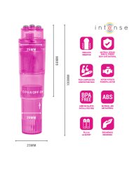 INTENSE KURT MINI MASAJEADOR CON 4 CABEZALES INTERCAMBIABLES ROSA