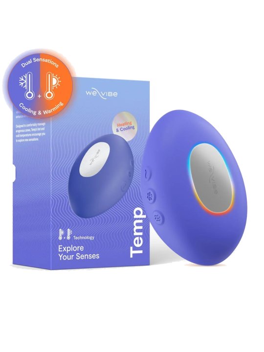 WE VIBE TEMP VIBRADOR CON FUNCION DE CALOR Y FRIO AZUL LAVANDA