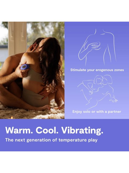 WE VIBE TEMP VIBRADOR CON FUNCION DE CALOR Y FRIO AZUL LAVANDA