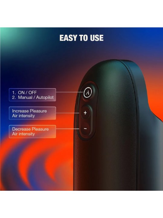 ARCWAVE ION 2 MASTURBADOR MASCULINO CON ESTIMULACION POR ONDAS DE AIRE NEGRO