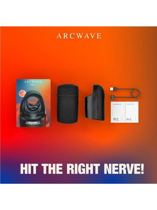 ARCWAVE ION 2 MASTURBADOR MASCULINO CON ESTIMULACION POR ONDAS DE AIRE NEGRO