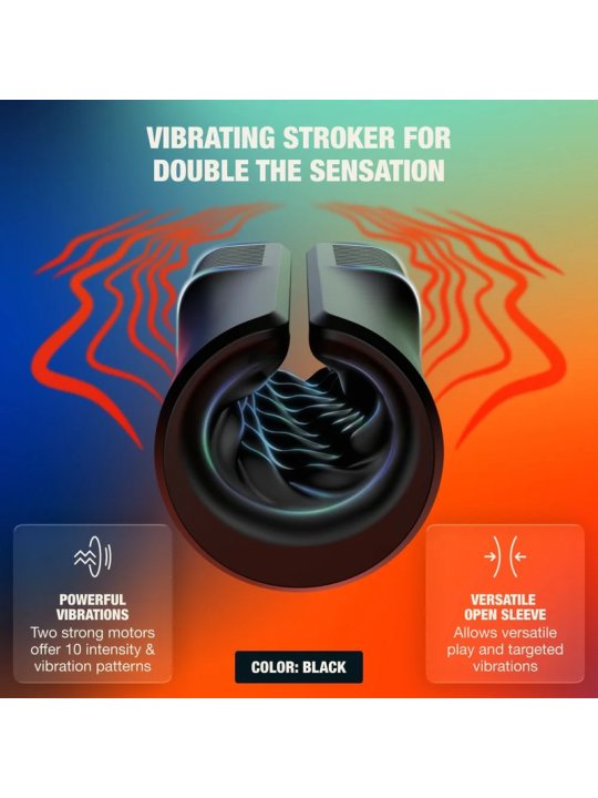 ARCWAVE ZING MASTURBADOR MASCULINO VIBRADOR CON DOBLE MOTOR NEGRO