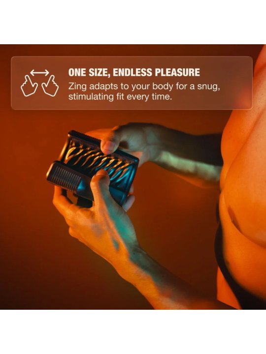 ARCWAVE ZING MASTURBADOR MASCULINO VIBRADOR CON DOBLE MOTOR NEGRO
