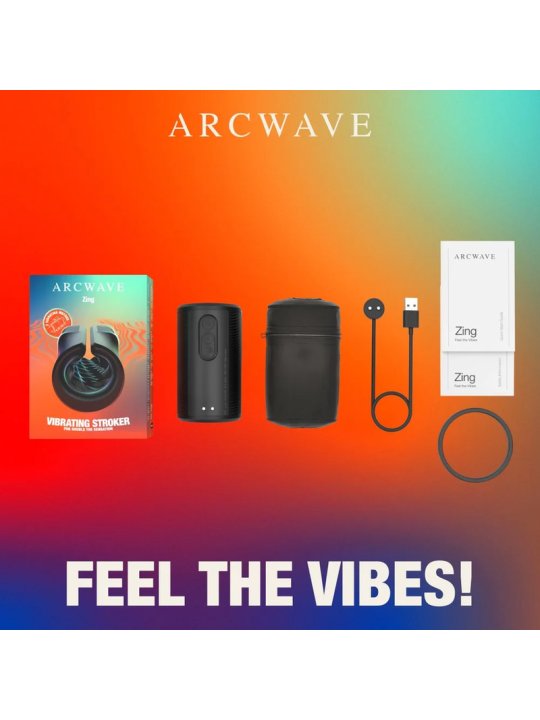 ARCWAVE ZING MASTURBADOR MASCULINO VIBRADOR CON DOBLE MOTOR NEGRO