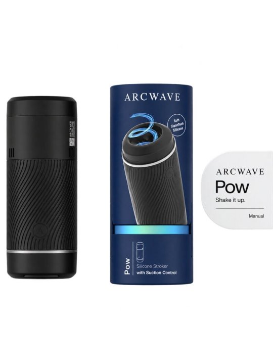 ARCWAVE POW MASTURBADOR MANUAL CON CONTROL DE SUCCION NEGRO