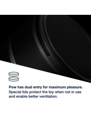 ARCWAVE POW MASTURBADOR MANUAL CON CONTROL DE SUCCION NEGRO