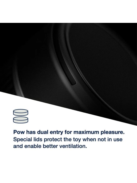 ARCWAVE POW MASTURBADOR MANUAL CON CONTROL DE SUCCION NEGRO
