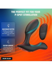 ARCWAVE PERK MASAJEADOR PROSTATICO VIBRADOR CON DOBLE MOTOR Y CONTROL REMOTO NEGRO