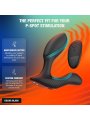 ARCWAVE PERK MASAJEADOR PROSTATICO VIBRADOR CON DOBLE MOTOR Y CONTROL REMOTO NEGRO