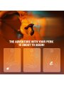 ARCWAVE PERK MASAJEADOR PROSTATICO VIBRADOR CON DOBLE MOTOR Y CONTROL REMOTO NEGRO