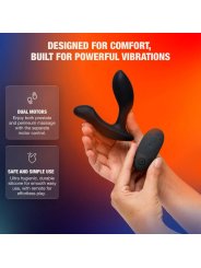 ARCWAVE PERK MASAJEADOR PROSTATICO VIBRADOR CON DOBLE MOTOR Y CONTROL REMOTO NEGRO