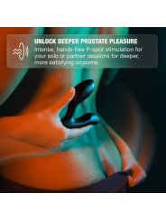 ARCWAVE PERK MASAJEADOR PROSTATICO VIBRADOR CON DOBLE MOTOR Y CONTROL REMOTO NEGRO