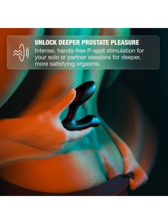ARCWAVE PERK MASAJEADOR PROSTATICO VIBRADOR CON DOBLE MOTOR Y CONTROL REMOTO NEGRO