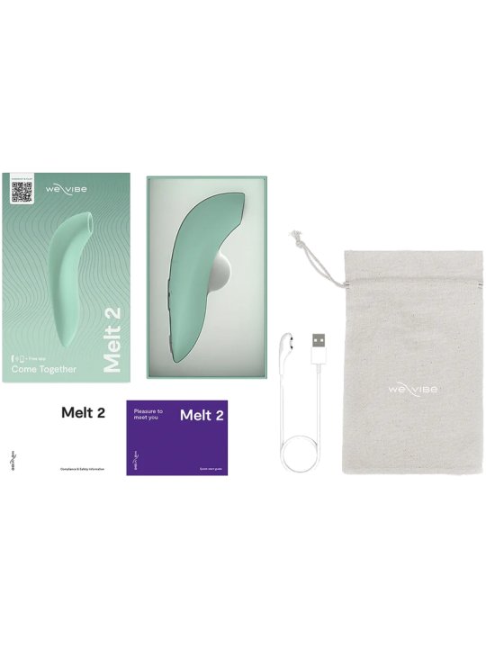 WE VIBE MELT 2 ESTIMULADOR CLITORIANO POR ONDAS DE AIRE VERDE SALVIA
