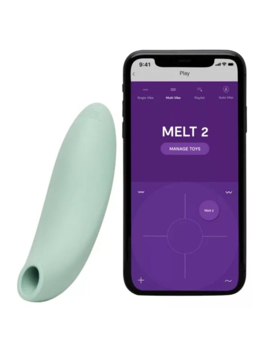 WE VIBE MELT 2 ESTIMULADOR CLITORIANO POR ONDAS DE AIRE VERDE SALVIA