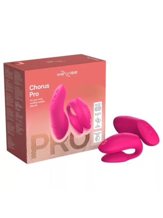 WE VIBE CHORUS PRO VIBRADOR PREMIUM PARA PAREJAS ROSA ELECTRICO