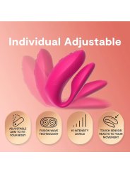 WE VIBE CHORUS PRO VIBRADOR PREMIUM PARA PAREJAS ROSA ELECTRICO
