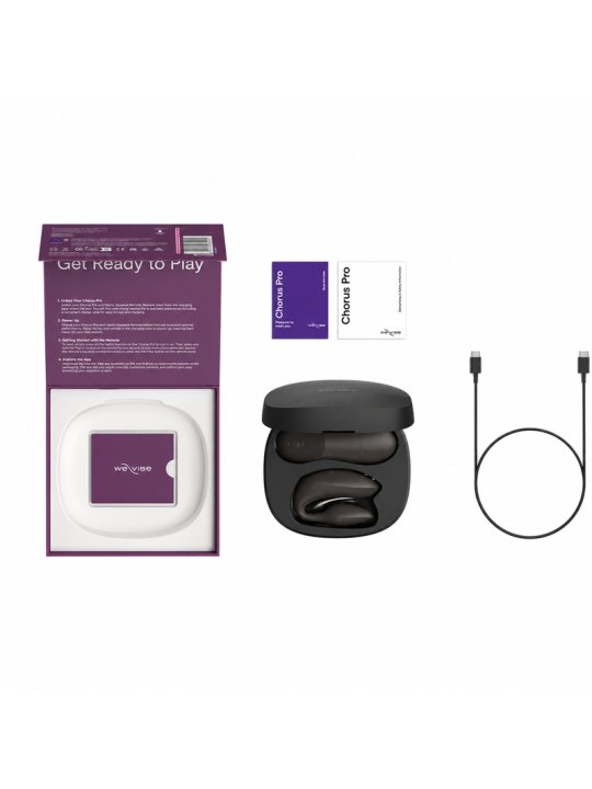 WE VIBE CHORUS PRO VIBRADOR PREMIUM PARA PAREJAS NEGRO SATINADO