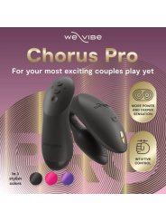 WE VIBE CHORUS PRO VIBRADOR PREMIUM PARA PAREJAS NEGRO SATINADO