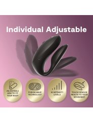 WE VIBE CHORUS PRO VIBRADOR PREMIUM PARA PAREJAS NEGRO SATINADO