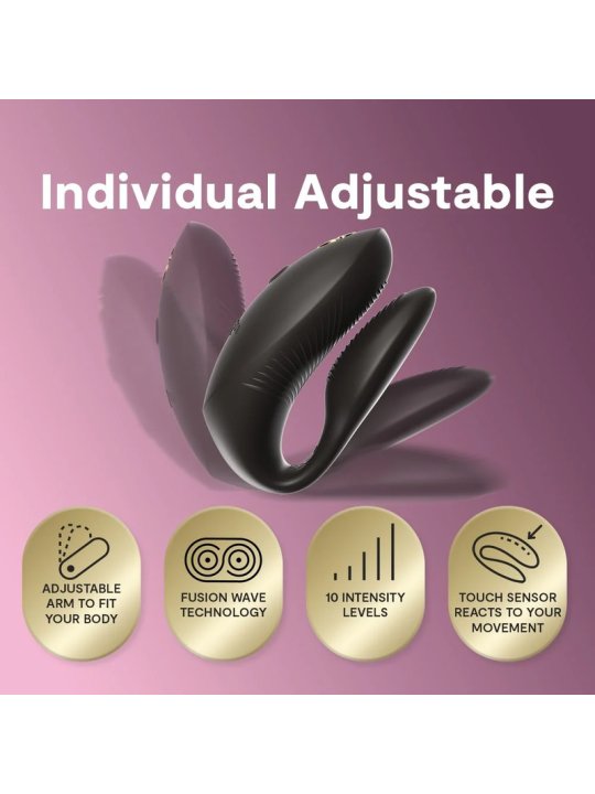 WE VIBE CHORUS PRO VIBRADOR PREMIUM PARA PAREJAS NEGRO SATINADO