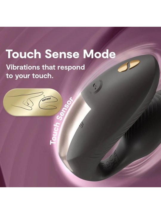 WE VIBE CHORUS PRO VIBRADOR PREMIUM PARA PAREJAS NEGRO SATINADO