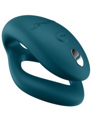 WE VIBE SYNC 2 VIBRADOR AJUSTABLE PARA PAREJAS VERDE TERCIOPELO