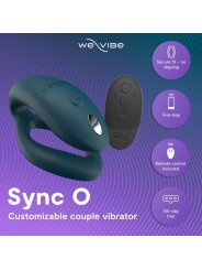 WE VIBE SYNC 2 VIBRADOR AJUSTABLE PARA PAREJAS VERDE TERCIOPELO
