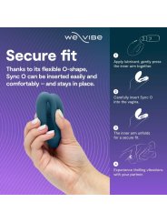 WE VIBE SYNC 2 VIBRADOR AJUSTABLE PARA PAREJAS VERDE TERCIOPELO