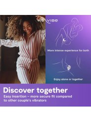 WE VIBE SYNC 2 VIBRADOR AJUSTABLE PARA PAREJAS VERDE TERCIOPELO