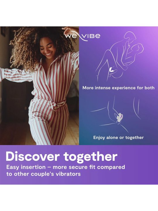 WE VIBE SYNC 2 VIBRADOR AJUSTABLE PARA PAREJAS VERDE TERCIOPELO