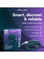 WE VIBE SYNC 2 VIBRADOR AJUSTABLE PARA PAREJAS VERDE TERCIOPELO