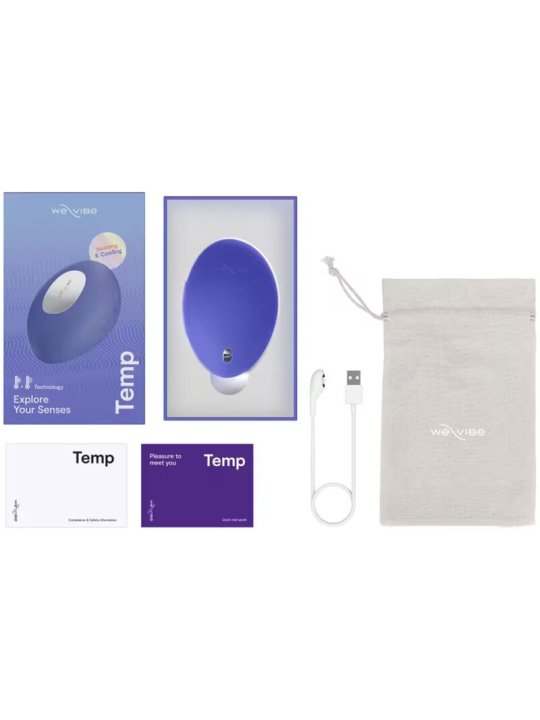 WE VIBE TEMP VIBRADOR CON FUNCION DE CALOR Y FRIO AZUL LAVANDA